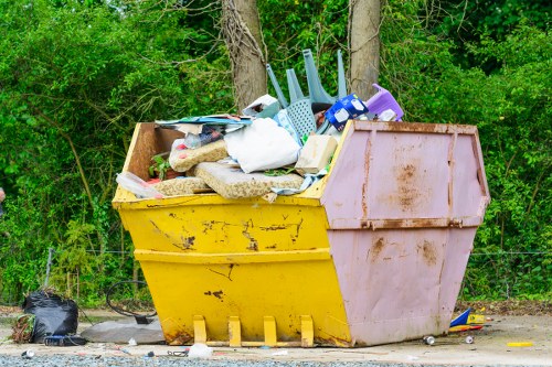 Families handling estate clearance with professional rubbish collection